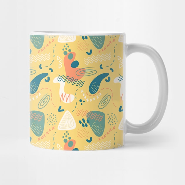 Bold Yellow Abstract Pattern by The Lucid Frog